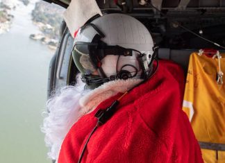 Santa to swap his sleigh for a Navy helicopter Saturday