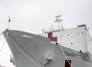 USNS Comfort suspends care in Haiti after 19 overboard