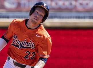 Go ahead single in eighth inning puts UVA baseball one win away from Super Regionals