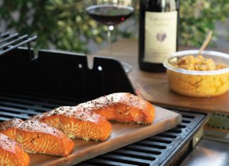 Cedar Plank Salmon with Roasted-Tomato Butter – Daily Press