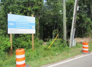 Crews are working in the creek along Pleasure House Road. What’s going on? – Daily Press