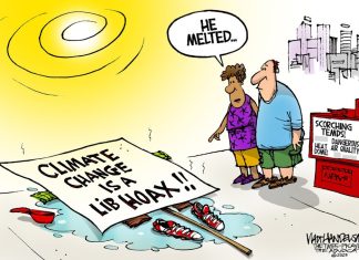 Walt Handelsman: He Melted