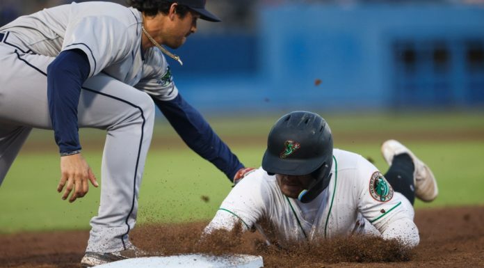 Tides end six-game skid by feasting on Jumbo Shrimp pitching – Daily Press