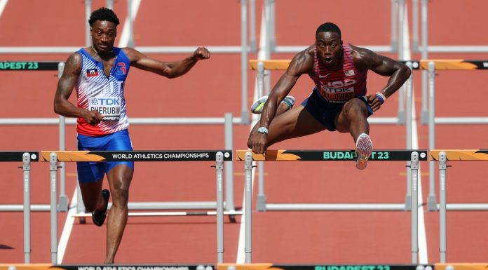 Chesapeake’s Grant Holloway posts day’s fastest time in hurdles at Worlds – Daily Press