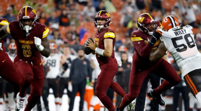 QBs Sam Howell, Jacoby Brissett produce as Commanders edge Browns in preseason opener – Daily Press