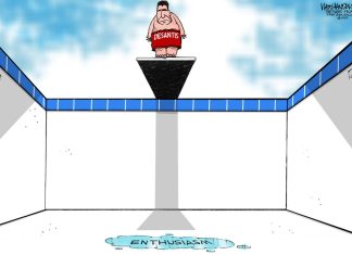 Walt Handelsman: Enthusiasm Drying Up