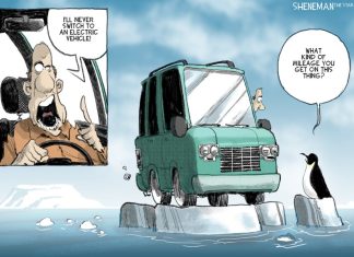 Drew Sheneman: What’s the Mileage?