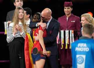 Spain soccer head won’t resign for kissing player at World Cup. Team won’t play until he goes – Daily Press